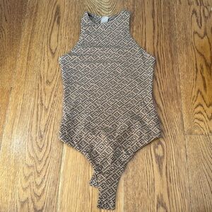 FENDI X SKIMS New Never Before Worn Leotard. XS